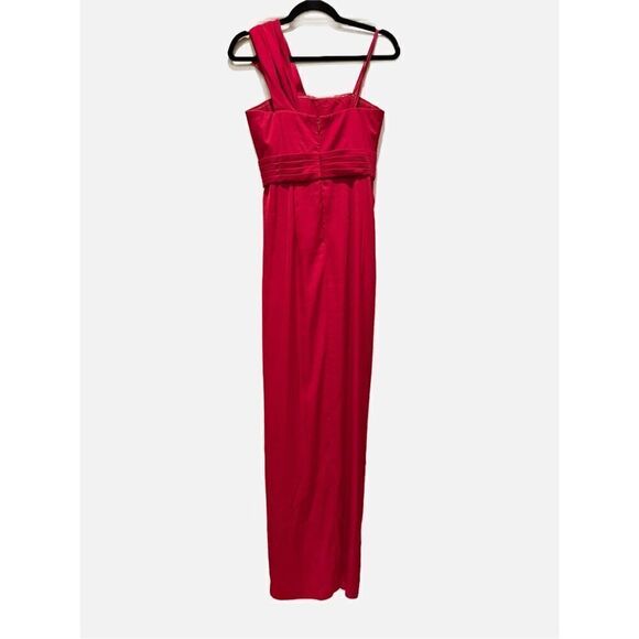 BCBGMAXAZRIA Barbara One Shoulder Gown in Red Sz 2 - Picture 5 of 12
